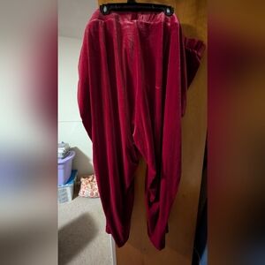 Torrid Red Velvet Pants